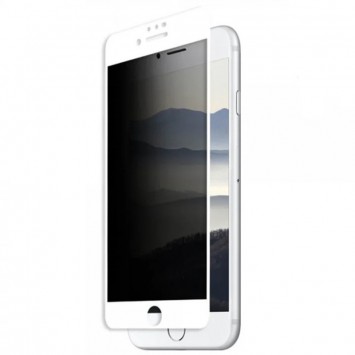Захисне скло антишпигун для iPhone SE 2 / 3 (2020 / 2022) / iPhone 8 / iPhone 7 - Privacy 5D (full glue) (тех.пак), Білий - iPhone SE 2 / 3 (2020 / 2022) / 8 / 7 - зображення 2 
