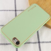 Шкіряний чохол Xshield для iPhone SE 2 / 3 (2020 / 2022) / iPhone 8 / iPhone 7, Зелений / Pistachio