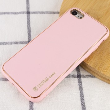 Кожаный чехол Xshield для Apple iPhone SE 2 / 3 (2020 / 2022) / iPhone 8 / iPhone 7, Розовый/Pink - Чохли для iPhone SE 2 / 3 (2020 / 2022) / 8 / 7 - изображение 2