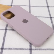 Чохол Silicone Case Full Protective (AA) для Apple iPhone 12 Pro / 12 (6.1"), Сірий / Lavender