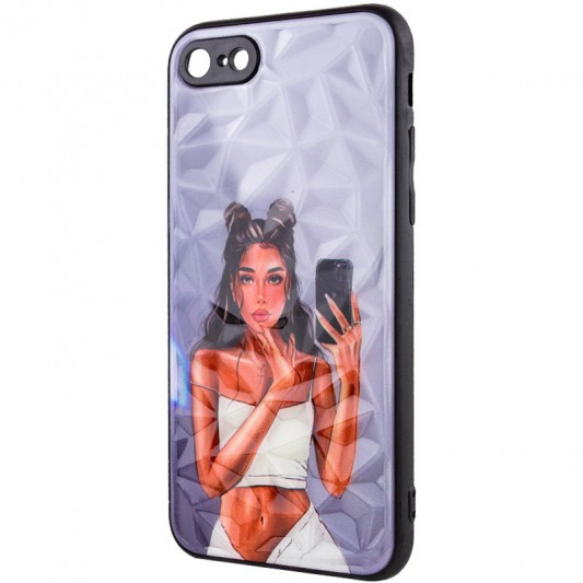 TPU+PC чехол Prisma Ladies для Apple iPhone SE 2 / 3 (2020 / 2022) / iPhone 8 / iPhone 7, Black in White - изображение 3