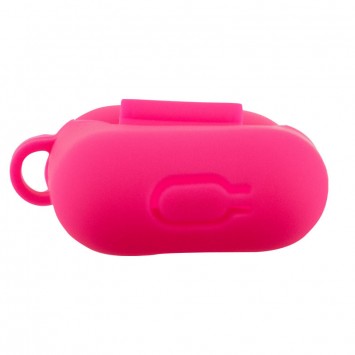 Силіконовий футляр New з карабіном для навушників Airpods 1/2, Рожевий / Barbie pink - Apple AirPods - зображення 4 