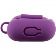 Силіконовий футляр New з карабіном для навушників Airpods 1/2, Фіолетовий / Grape