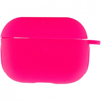 Силіконовий футляр New з карабіном для навушників Airpods Pro, Рожевий / Barbie pink - Apple AirPods - зображення 1 