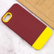 Чохол TPU+PC Bichromatic для iPhone SE 2 / 3 (2020 / 2022) / iPhone 8 / iPhone 7, Brown burgundy / Yellow
