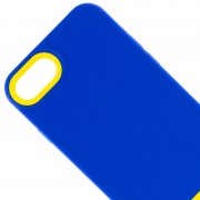 Чехол TPU+PC Bichromatic для Apple iPhone SE 2 / 3 (2020 / 2022) / iPhone 8 / iPhone 7, Navy Blue/Yellow
