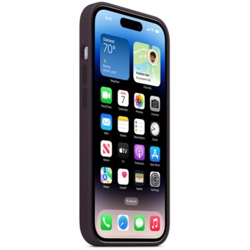 Фіолетовий чохол Silicone Case Full Protective для Apple iPhone 14 Pro на білому фоні
