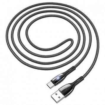 Дата кабель Hoco U89 "Safeness" Type-C (1.2 m), Чорний - Type-C кабелі - зображення 1 