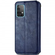 Кожаный чехол книга GETMAN Cubic (PU) для Samsung Galaxy A52 4G/A52 5G/A52s, Синий