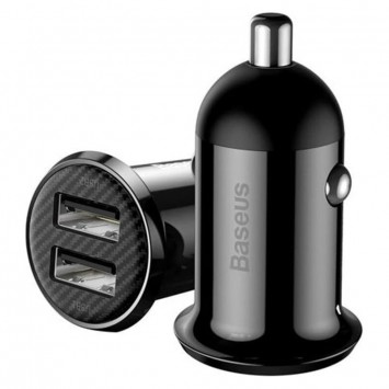 АЗУ Baseus Grain Pro (2USB 4.8A) (CCALLP), Черный - Автомобильные зарядные устройства - изображение 1