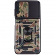 Ударопрочный чехол Camshield Serge Ring Camo для Samsung Galaxy M23 5G/M13 4G, Коричневый/Army Brown