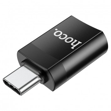 Перехідник Hoco UA17 Type-C Male to USB Female USB3.0, Чорний - Кабелі / Перехідники - зображення 2 