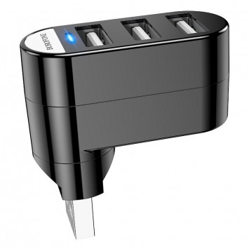 Переходник HUB Borofone DH3 three-port USB splitter, Черный - Кабели / Переходники - изображение 1