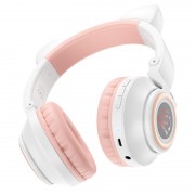 Bluetooth навушники BOROFONE BO18 Cat ear, Білий