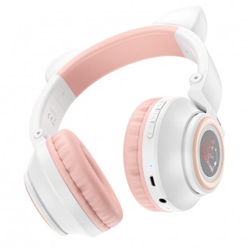 Bluetooth навушники BOROFONE BO18 Cat ear, Білий - Bluetooth наушники - зображення 1 