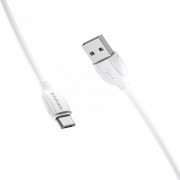 Дата кабель Borofone BX19 USB to MicroUSB (1m), Білий