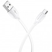 Дата кабель Borofone BX19 USB to MicroUSB (1m), Білий
