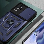 Ударостійкий чохол Camshield Serge Ring для Xiaomi Poco F4, Синій