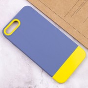 Чехол для iPhone 7 plus / 8 plus (5.5") - TPU+PC Bichromatic, Blue/Yellow