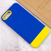 Чохол для iPhone 7 plus / 8 plus (5.5") - TPU+PC Bichromatic, Navy Blue / Yellow