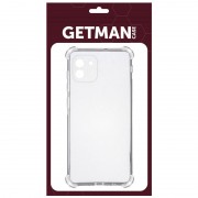 TPU чехол GETMAN Ease logo усиленные углы для Samsung Galaxy A03, Бесцветный (прозрачный)