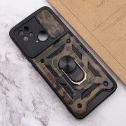 Ударостійкий чохол Camshield Serge Ring Camo для Xiaomi Poco C40, Коричневий / Army Brown
