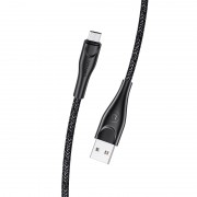 Дата кабель Usams US-SJ393 U41 Micro Braided Data and Charging Cable 1m, Чорний