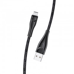 Дата кабель Usams US-SJ393 U41 Micro Braided Data and Charging Cable 1m, Черный