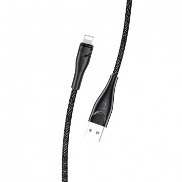 Дата кабель Usams US-SJ394 U41 Lightning Braided Data and Charging Cable 2m, Черный
