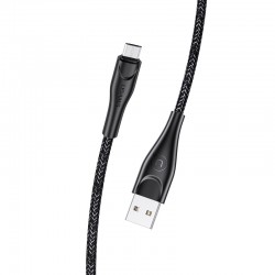 Дата кабель Usams US-SJ399 U41 Micro Braided Data and Charging Cable 3m, Черный