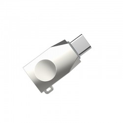 Переходник Hoco UA9 USB OTG to Type-C, Стальной