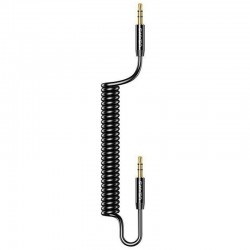 Аудио кабель Usams US-SJ256 Spring (1.2m), Черный