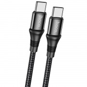 USB дата кабель Hoco X50 "Excellent" Type-C to Type-C (1m), Чорний
