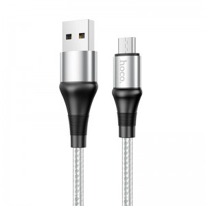 Дата кабель Hoco X50 "Excellent" USB to MicroUSB (1m), Сірий