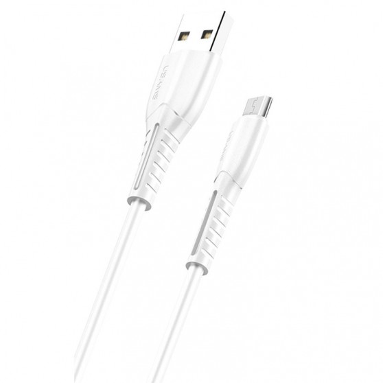 Дата кабель Usams US-SJ365 U35 USB to MicroUSB (1m), White