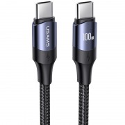 USB кабель для електроніки USAMS US-SJ524 U71 Type-C to Type-C PD 100W (1.2m), Black