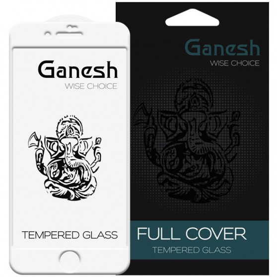 Захисне скло Ganesh (Full Cover) для Apple iPhone 7 plus / 8 plus (5.5"), Білий