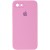 Чехол Silicone Case Square Full Camera Protective (AA) для Apple iPhone SE 2 / 3 (2020 / 2022) / iPhone 8 / iPhone 7, Розовый / Light pink