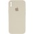 Чохол Silicone Case Square Full Camera Protective (AA) для Apple iPhone XS (5.8"), Бежевий / Antigue White