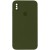 Чохол Silicone Case Square Full Camera Protective (AA) для Apple iPhone XS (5.8"), Зелений / Dark Olive