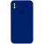 Чохол Silicone Case Square Full Camera Protective (AA) для Apple iPhone XS (5.8"), Синій / Deep navy