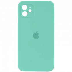 Чохол Silicone Case Square Full Camera Protective (AA) для Apple iPhone 11 (6.1"), Бірюзовий / Turquoise
