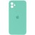 Чохол Silicone Case Square Full Camera Protective (AA) для Apple iPhone 11 (6.1"), Бірюзовий / Turquoise