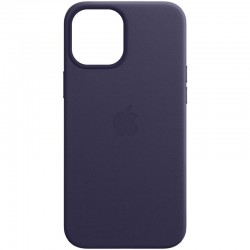 Кожаный чехол Leather Case (AAA) with MagSafe для Apple iPhone 12 Pro Max (6.7"), Deep Violet