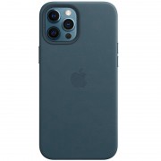 Шкіряний чохол Leather Case (AAA) with MagSafe для Apple iPhone 12 Pro / 12 (6.1"), Baltic Blue