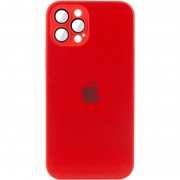Чехол TPU+Glass Sapphire matte case для Apple iPhone 13 Pro Max (6.7"), Cola Red