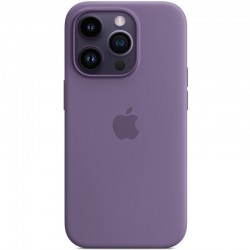 Чехол Silicone case (AAA) full with Magsafe для Apple iPhone 14 Pro Max (6.7"), Фиолетовый / Iris