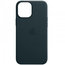 Кожаный чехол Leather Case (AAA) with MagSafe для Apple iPhone 13 (6.1"), Sequoia Green