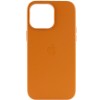 Кожаный чехол Leather Case (AAA) with MagSafe для Apple iPhone 14 Pro Max (6.7"), Golden Brown