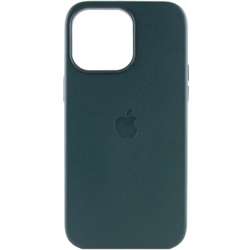 Кожаный чехол Leather Case (AAA) with MagSafe для Apple iPhone 14 Pro Max (6.7"), Forest Green